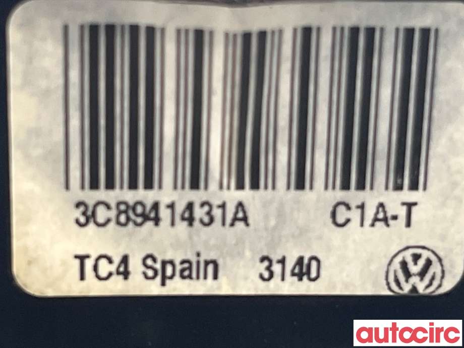 Bryter lys til VW Touran 2010-2015 (Type I, Fase 3) (VOLKSWAGEN|3C8941431A|)