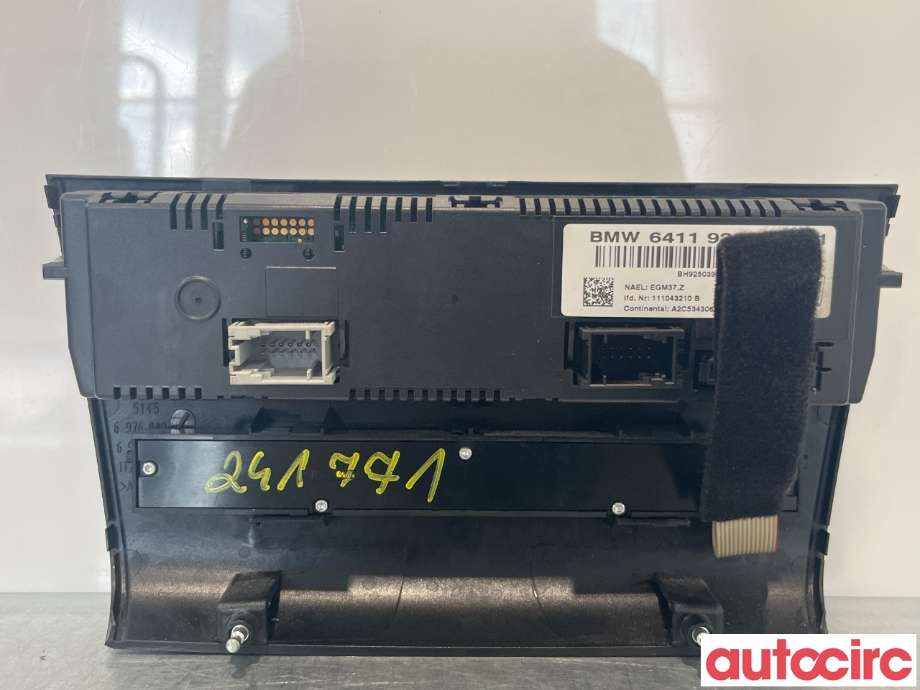 Varmeapparat betjening til BMW 1-Serie 2004-2011 (E81/E82/E87/E88) (E81/E82/E87/E88) (BMW|64119313740)