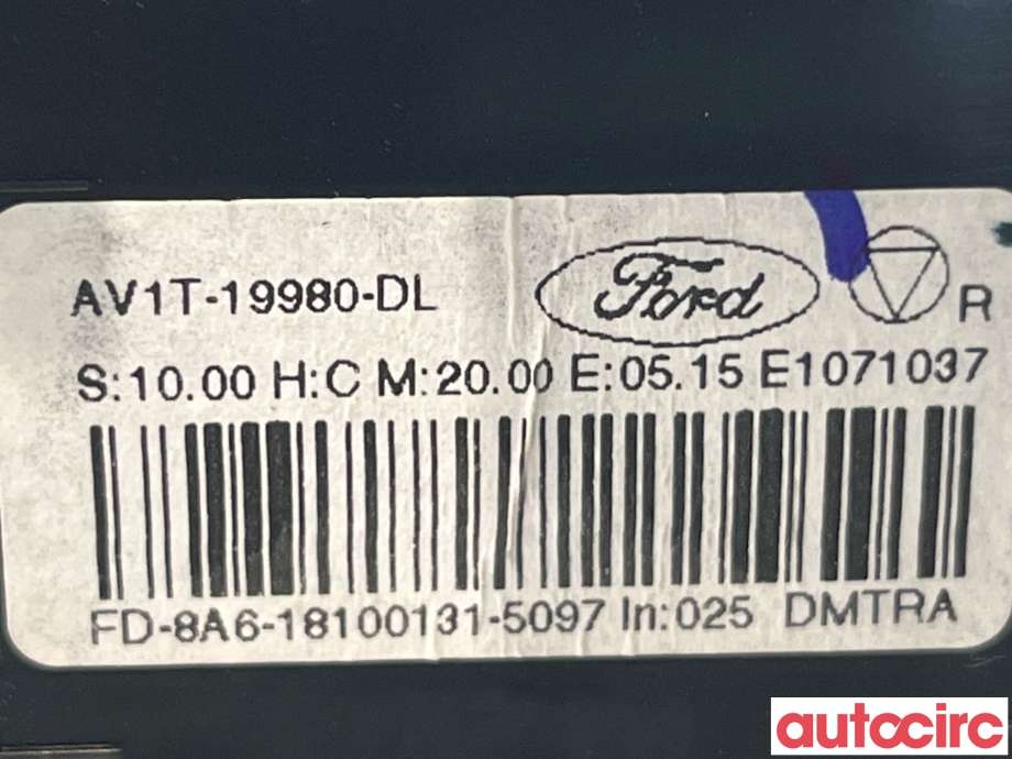 Varmeapparat betjening til Ford Transit Courier 2018-2023 (Type I, Fase 2)  (FORD|2116817||AV1T-19980-DL)