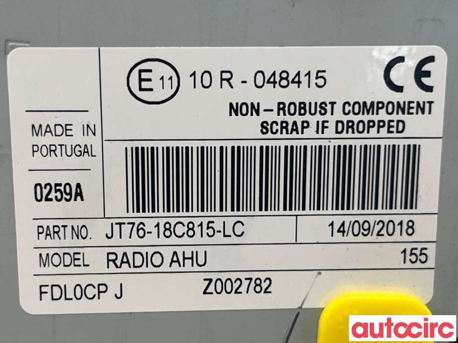 Bilstereo til Ford Transit Courier 2018-2023 (Type I, Fase 2) (FORD|2391670)