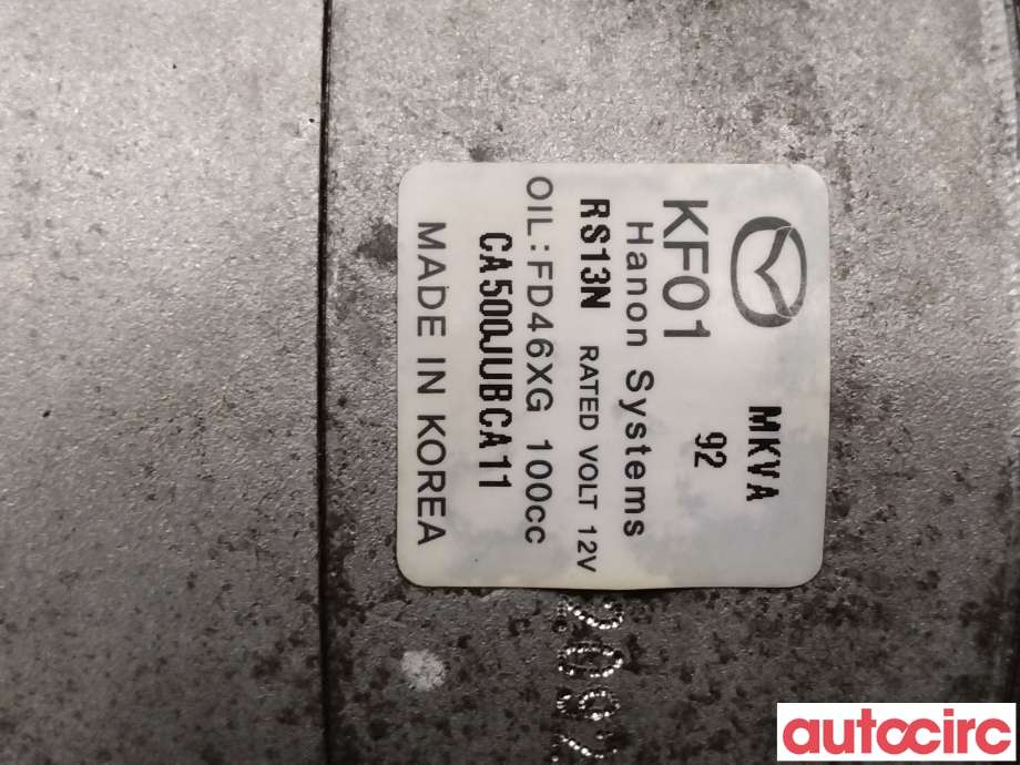 Aircondition kompressor til Mazda CX-5 2017-->> (Type II)  (MAZDA|KF01-61-450A|CA500JUBCA11|KF01)