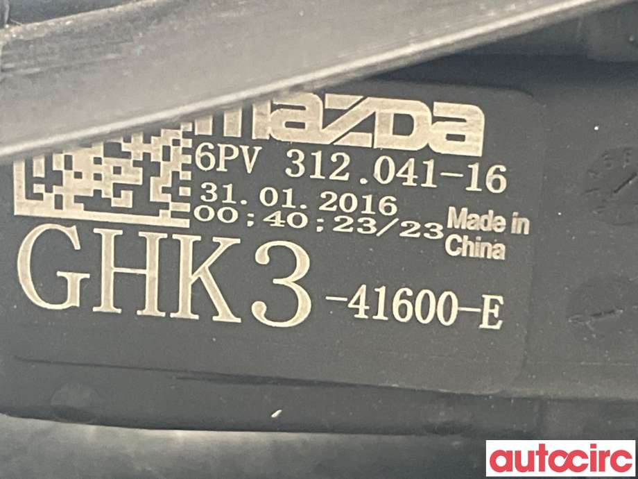 Pedal gass til Mazda CX-3 2015-2022 (MAZDA|GHK3-41-600G|6PV312041-16|GHK3-41600-E)