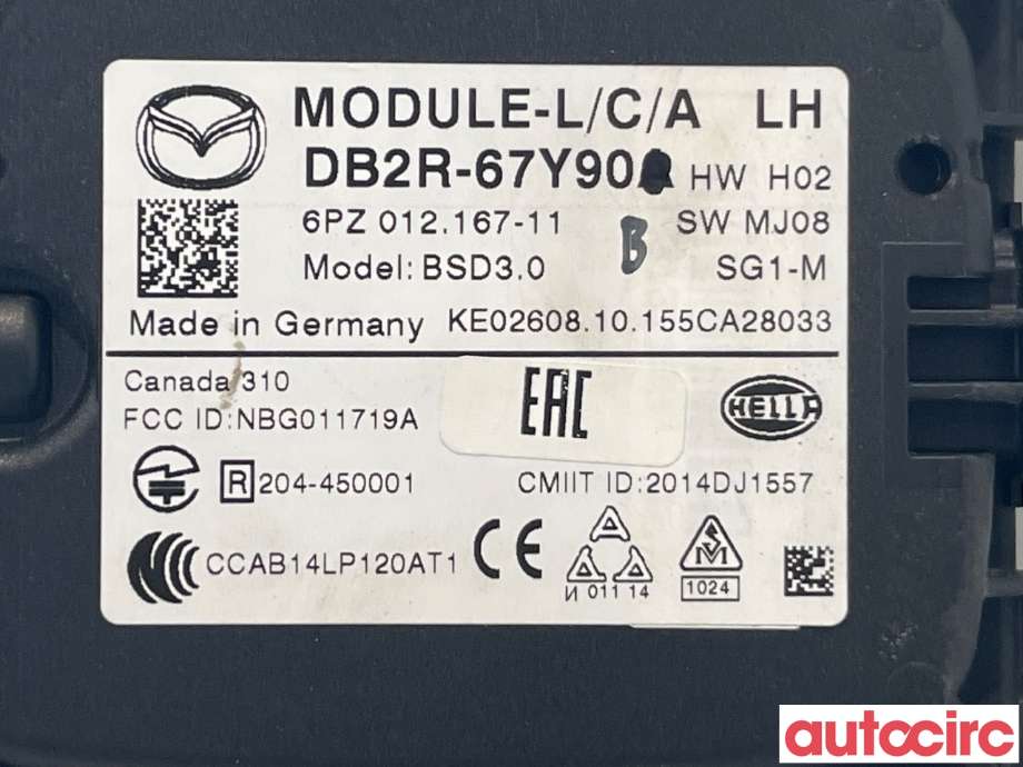 Sensor radar til Mazda CX-3 2015-2022 (MAZDA|DB2R-67-Y90C)