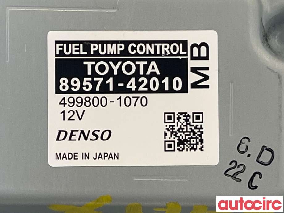 Styreenhet drivstoffpumpe til Toyota RAV4 2019-->> (Type V)  (TOYOTA|8957142010)