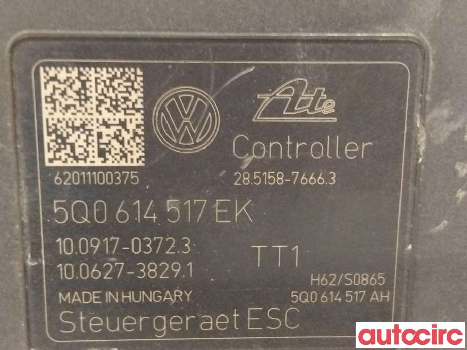 ABS sentral til VW e-Golf 2017-2020 (Fase 2) (VOLKSWAGEN|5Q0614517EK|100917-03723)
