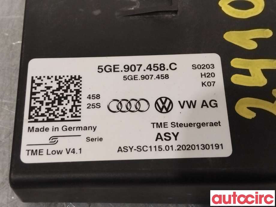 Styreenhet diverse til VW e-Golf 2017-2020 (Fase 2)  (VOLKSWAGEN|5GE907458C|)