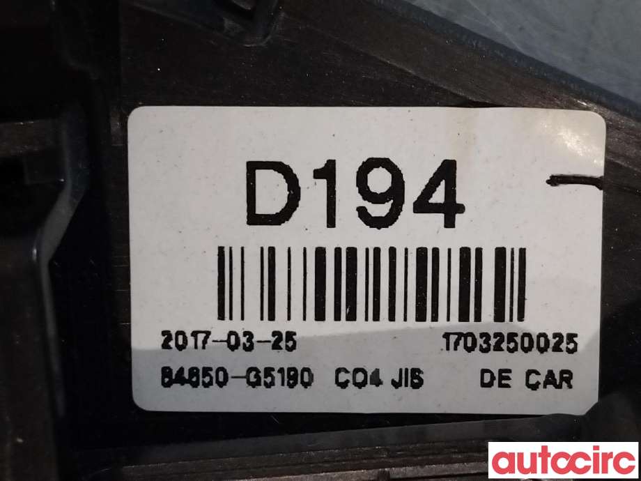 Diverse deler til Kia Niro 2016-2021 (KIA|84650G5190C04|)