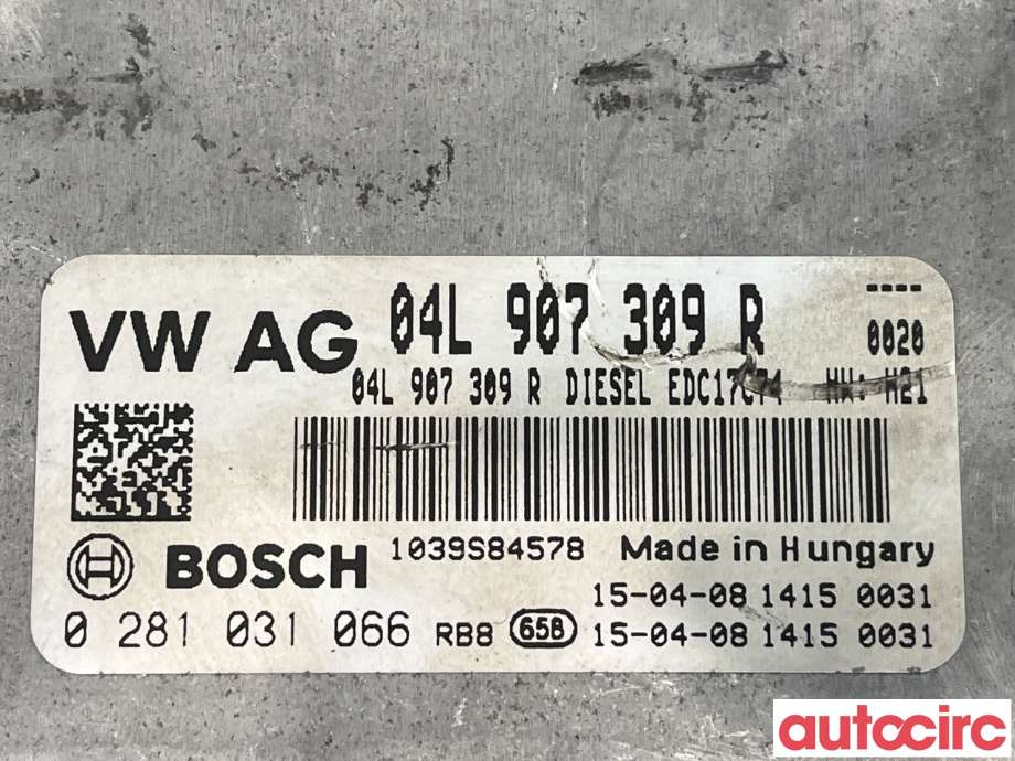 Styreenhet motor til VW Passat 2015-2019 (Fase 1) (B8) (B8) (VOLKSWAGEN|04L906026GJ|0281031066|04L907309R)