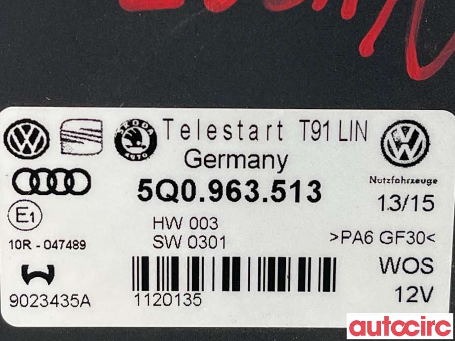 Styreenhet klima/aircondition til VW Passat 2015-2019 (Fase 1) (B8) (B8) (VOLKSWAGEN|5Q0963513)
