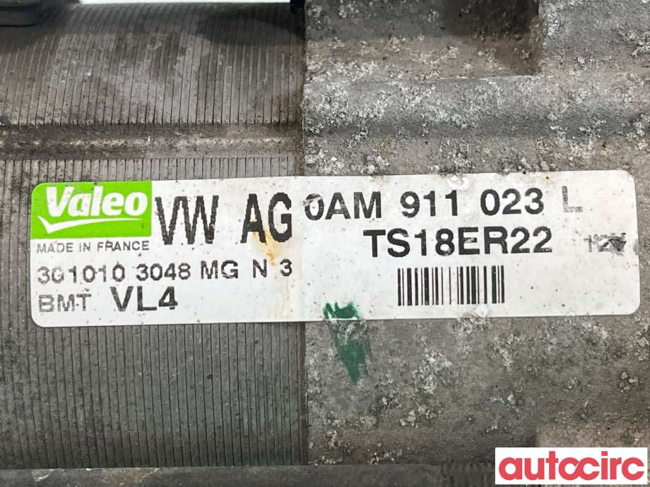 Starter diesel til VW Touran 2010-2015 (Type I, Fase 3)  (VOLKSWAGEN|0AM911023LX|TS18ER22|0AM911023L)
