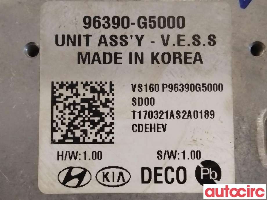 Styreenhet diverse til Kia Niro 2016-2021  (KIA|96390G5000|)