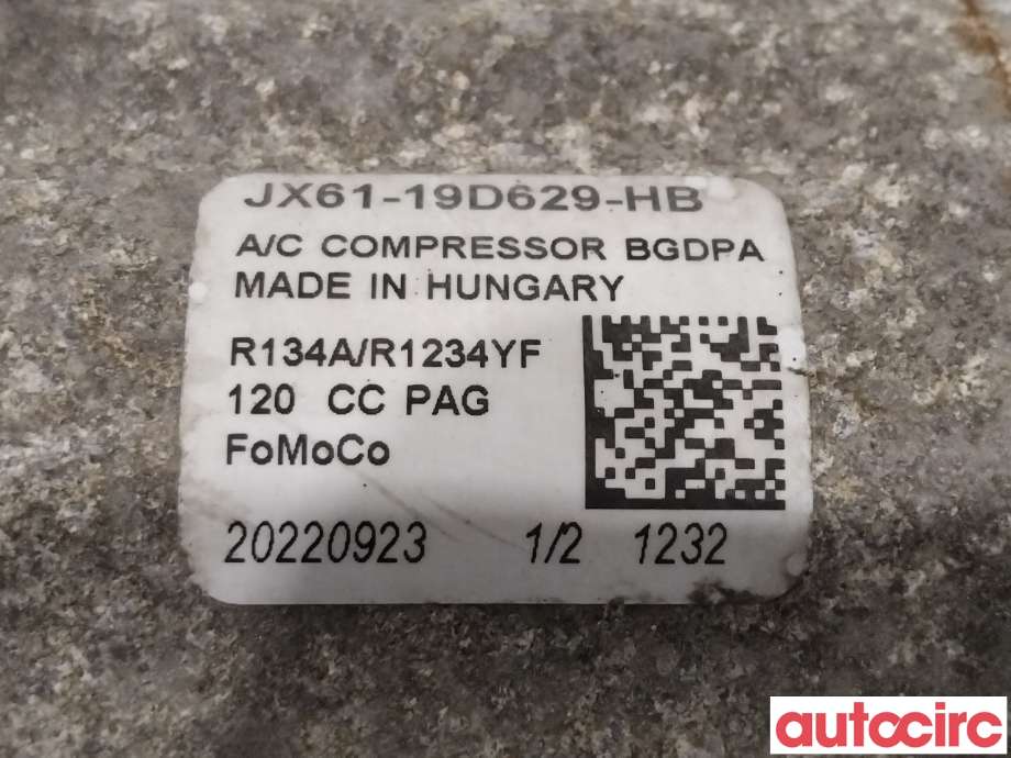 Aircondition kompressor til Ford Transit Connect 2018-->> Type II, Fase 2  (FORD|2634805||JX61-19D629-HC)