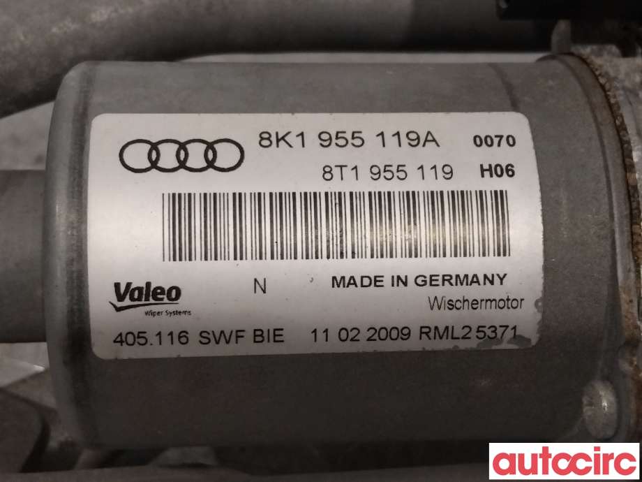 Viskermotor frontrute til Audi A4, Allroad 2009-2016 (Type I) (B8) (B8) (AUDI|8K1955023C|405116|8K1955023E)