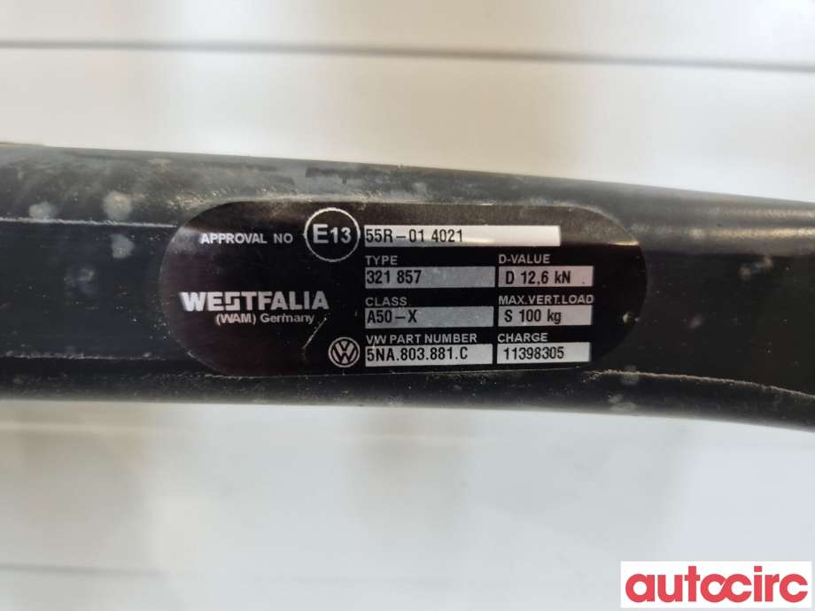 Hengerfeste til VW Tiguan 2016-2020 (Type II, Fase 1) (VOLKSWAGEN|5NA803881C||5NA803881P)