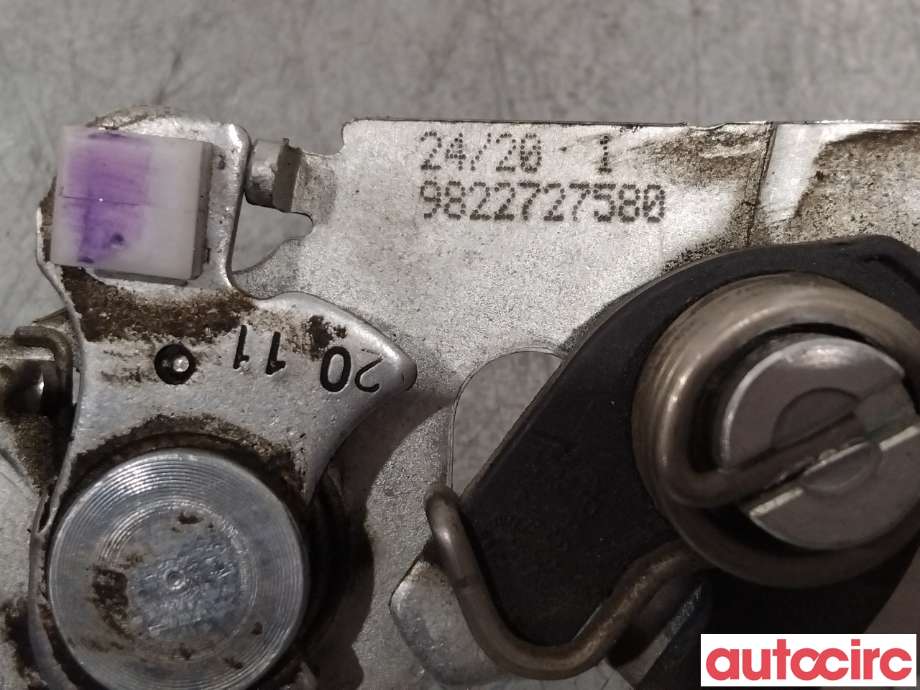 Panserlås til Peugeot 208 2019-->> (Type II)  (PEUGEOT|9822710780)