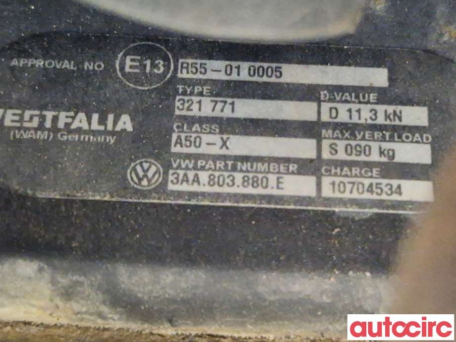 Hengerfeste til VW Passat 2011-2015 (B7) (B7) (VOLKSWAGEN|3AA803880H|321771|3AA803880E)