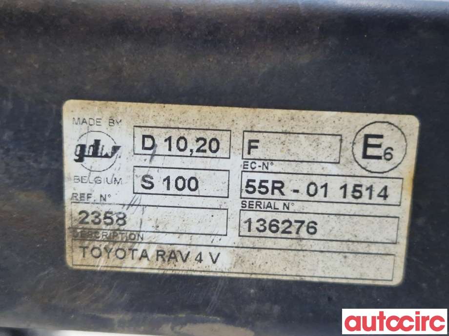 Hengerfeste til Toyota RAV4 2019-->> (Type V)  (TOYOTA|NO NR|)