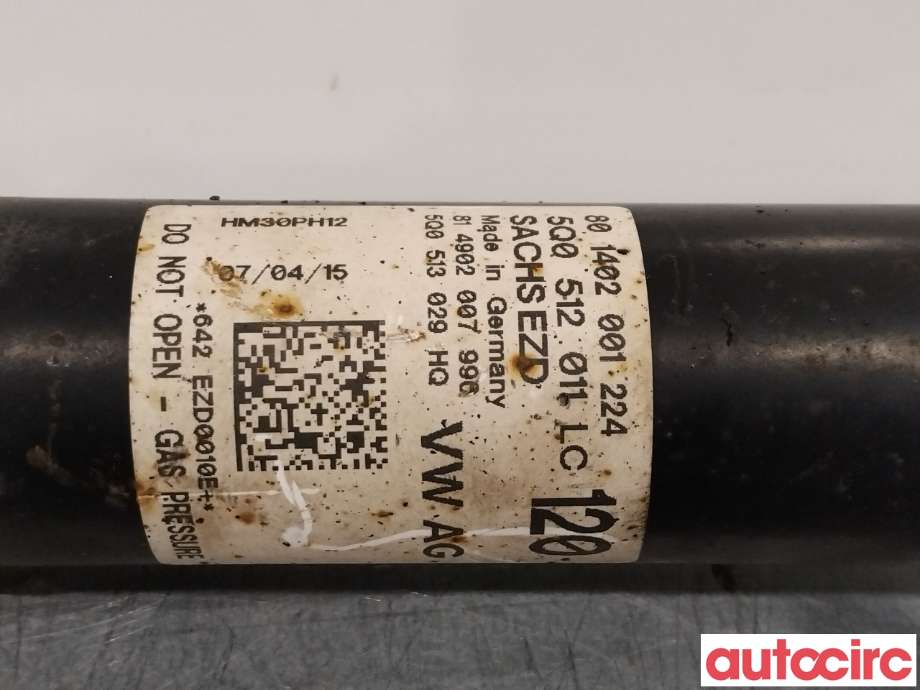 Støtdemper bak til Audi A3 2012-2016 (Type III, Fase 1)  (AUDI|5Q0513029HQ)