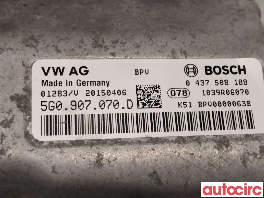 Inverter hybrid til Audi A3 2012-2016 (Type III, Fase 1)  (AUDI|5G0907070E|0437508188|5G0907070D)