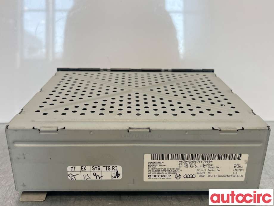 Bilstereo diverse til Audi A6, Allroad 2006-2008 (Type II, Fase 1) (C6) (C6) (AUDI|4F0035541N)