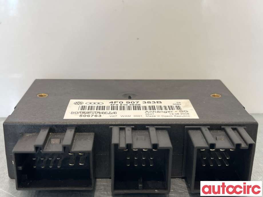 Styreenhet hengerfeste til Audi A6, Allroad 2006-2008 (Type II, Fase 1) (C6) (C6) (AUDI|4F0907383D|4F0907383B)