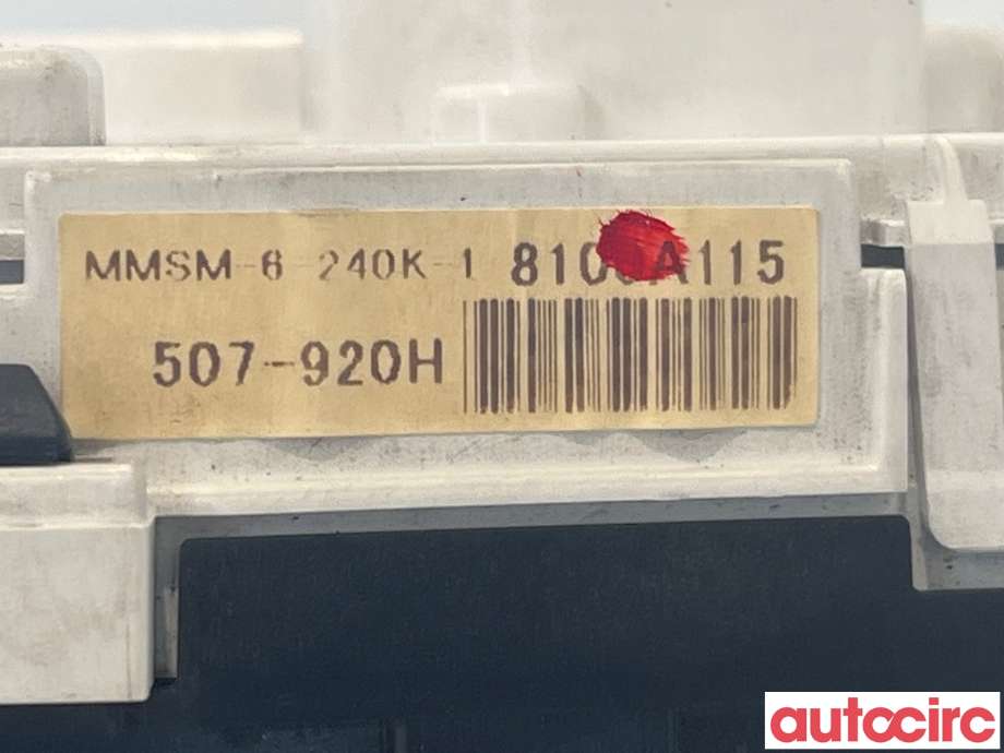 Instrumentpanel til Mitsubishi Outlander 2007-2010 (Type II, Fase 1)  (MITSUBISHI|8100A115|507-920H)