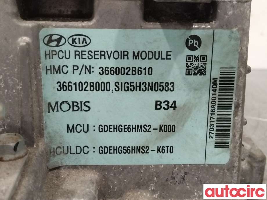 Inverter hybrid til Kia Niro 2016-2021  (KIA|366002B610|GDEHGE6HMS2-K000)