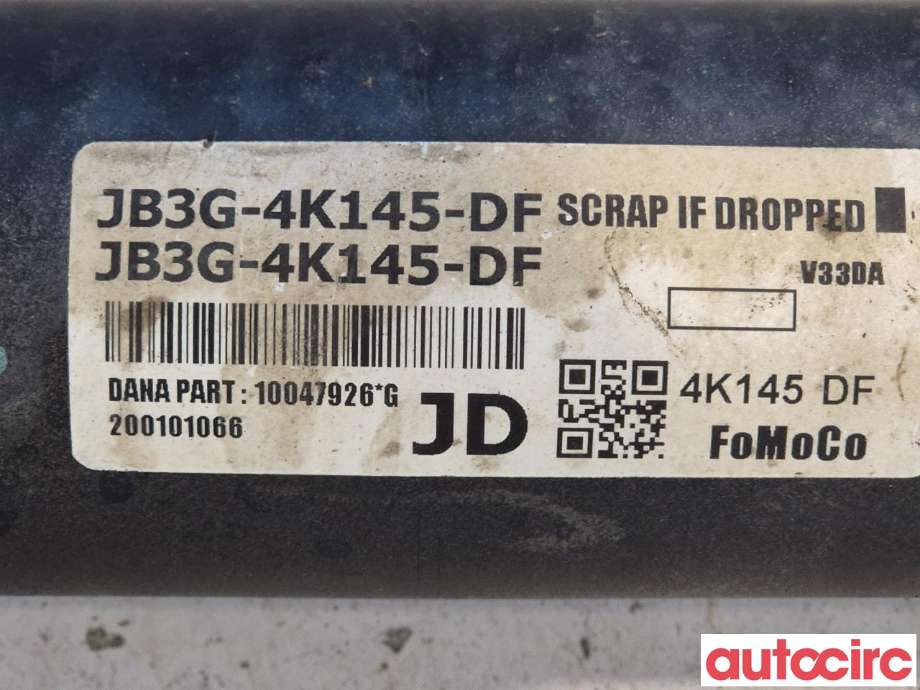 Mellomaksel bakre til Ford Ranger / Ranger Raptor 2015-2022  (FORD|2518658||JB3G-4K145-DF)
