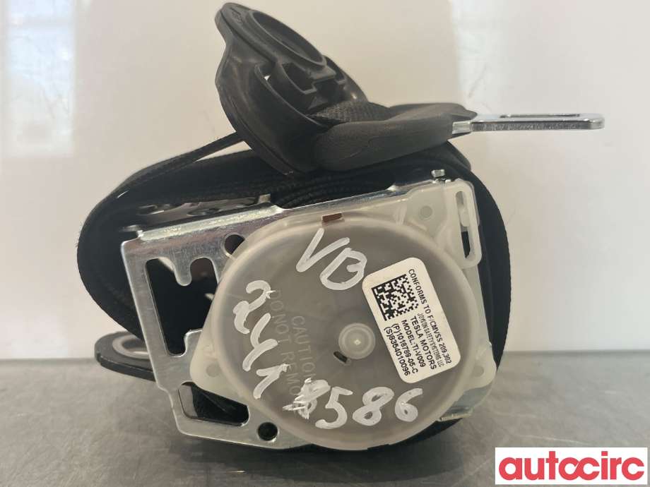 Sikkerhetsbelte bak venstre til Tesla Model S, 2016-2021 (Fase 2) (TESLA|1018789-05-C)