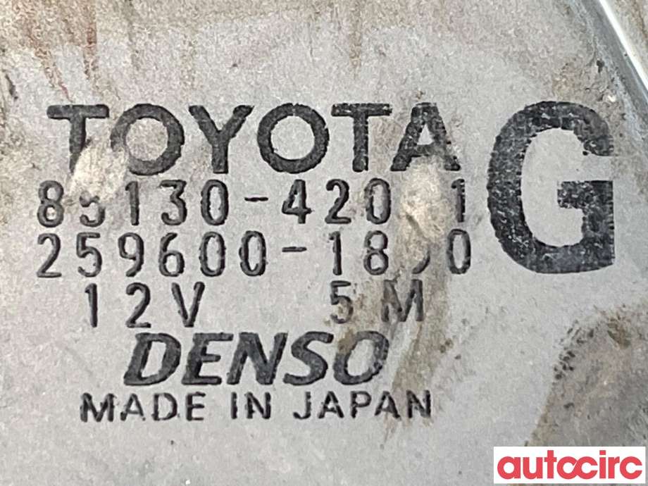 Viskermotor bakrute til Toyota RAV4 2009-2013 (Type III, Fase 2)  (TOYOTA|8513042061|259600-1890|85130-42061)