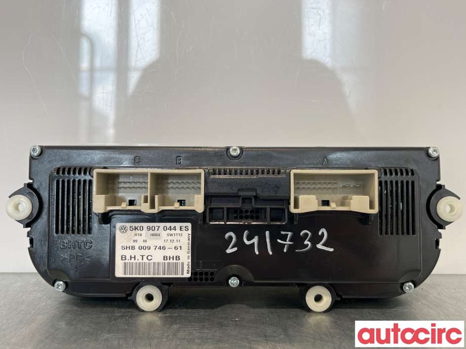 Varmeapparat betjening til VW Touran 2010-2015 (Type I, Fase 3)  (VOLKSWAGEN|5K0907044GK|5K0907044ES)