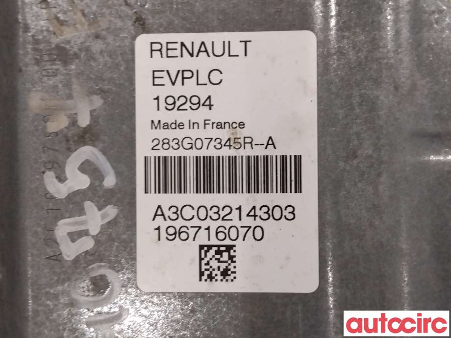 Styreenhet diverse til Renault Zoe 2013-2019 (Fase 1)  (RENAULT|283G07345R|)
