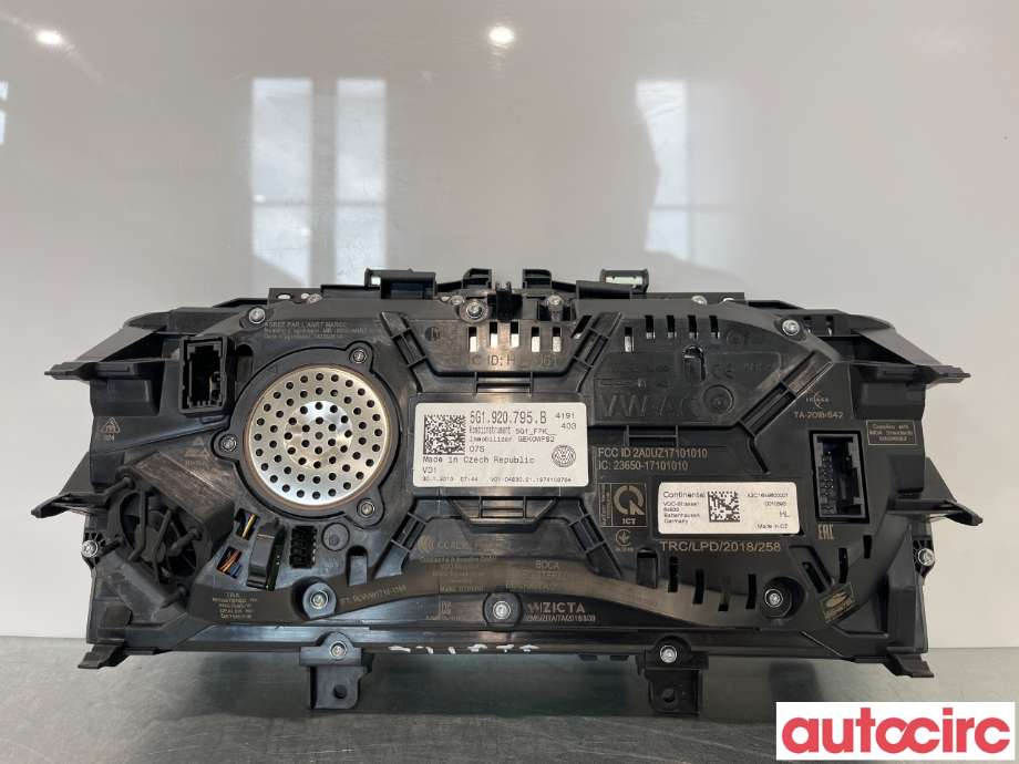 Instrumentpanel til VW e-Golf 2017-2020 (Fase 2)  (VOLKSWAGEN|5G1920795B)