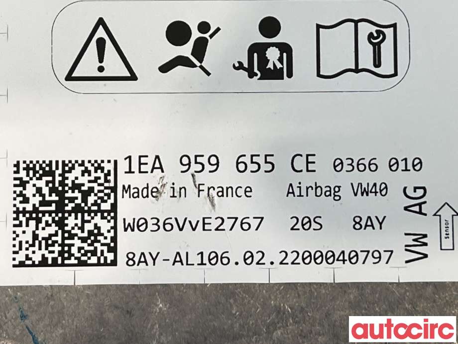 Airbag elektronikk til Škoda Enyaq 2021-->>  (SKODA|1EA959655CE|1EA959655EA)