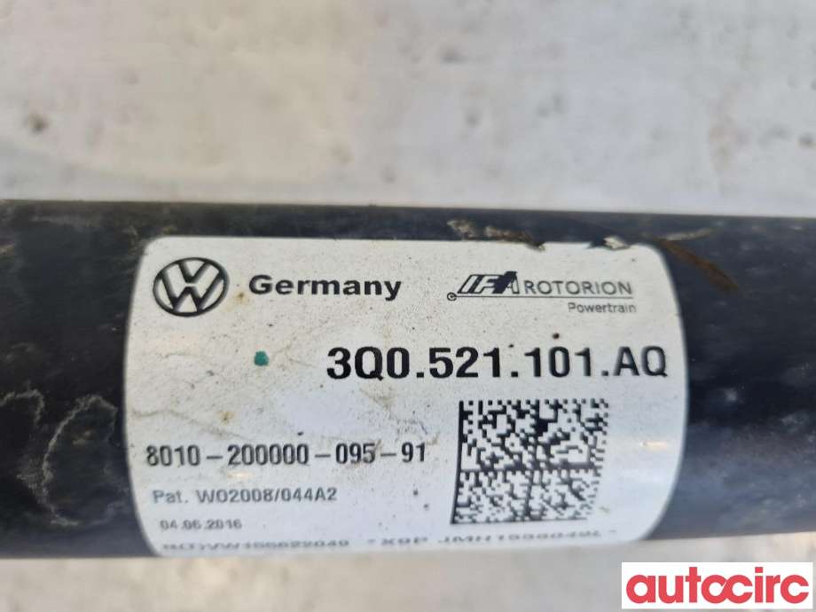 Mellomaksel til Škoda Superb 2015-->> (Type III)  (SKODA|3Q0521101N||3Q0521101AQ)
