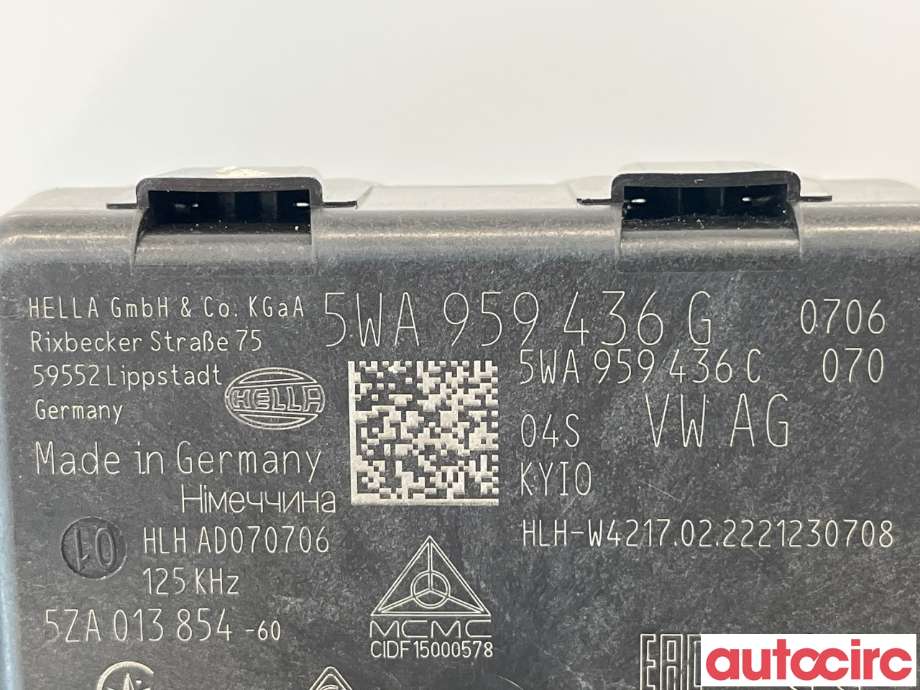 Styreenhet nøkkelfri/keyless til Škoda Enyaq 2021-->> (SKODA|5WA959436J|5WA959436G)