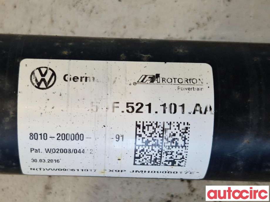 Mellomaksel til VW Tiguan 2016-2020 (Type II, Fase 1)  (VOLKSWAGEN|5QF521101P||5QF521101AA)
