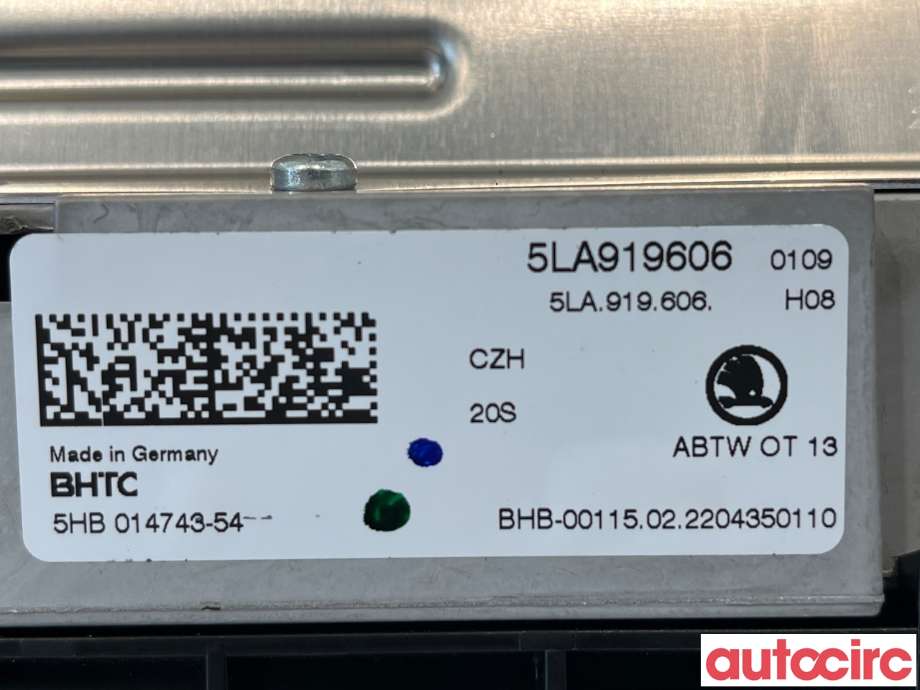 Multimedia display (MCU - Media Controller Unit) til Škoda Enyaq 2021-->>  (SKODA|5LA919606)