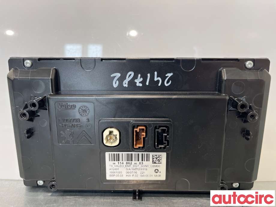 Multimedia display (MCU - Media Controller Unit) til Peugeot 308 2013-2021 (Type II)  (PEUGEOT|9811486280)