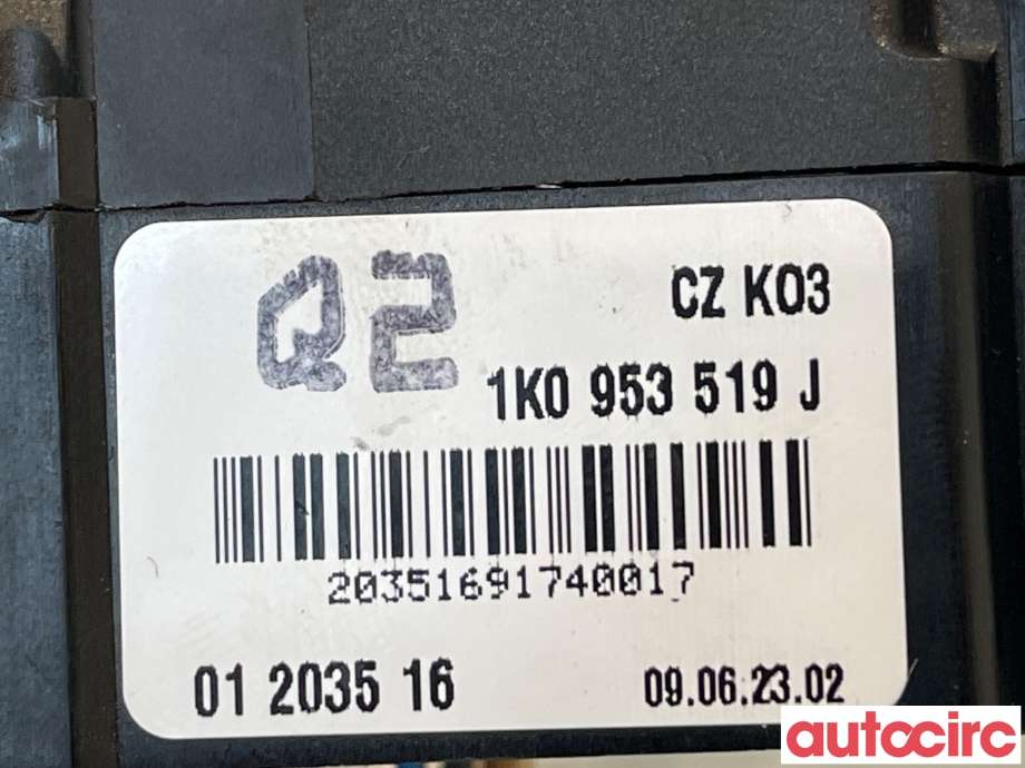 Bryter visker til VW Golf VI 2008-2012  (VOLKSWAGEN|1K0953519H)