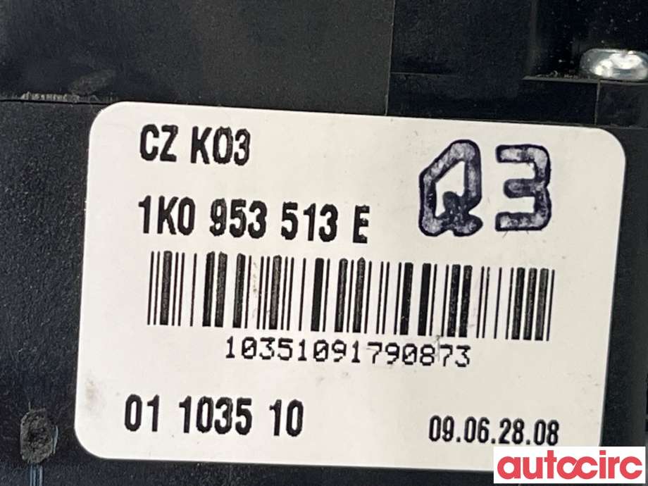 Bryter lys til VW Golf VI 2008-2012  (VOLKSWAGEN|1K0953513E)