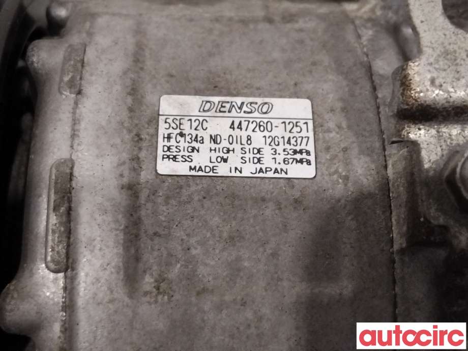 Aircondition kompressor til Toyota RAV4 2006-2009 (Type III, Fase 1)  (TOYOTA|8831042250|447260-1251|)