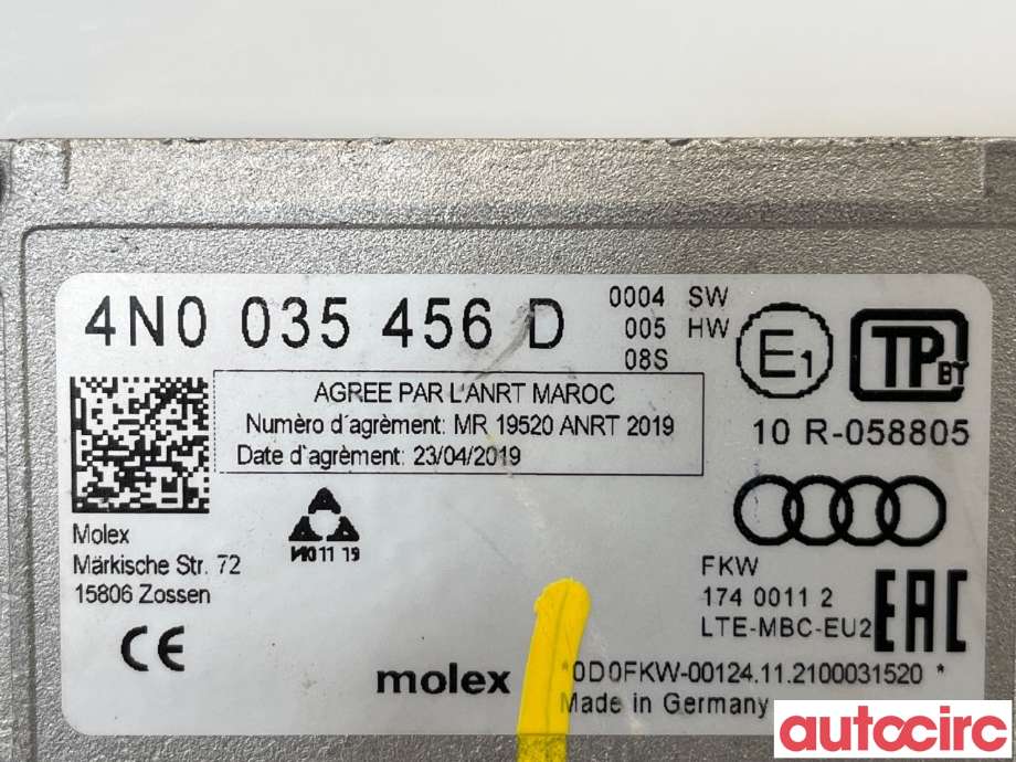 Antenne forsterker til Škoda Enyaq 2021-->>  (SKODA|4N0035456D)