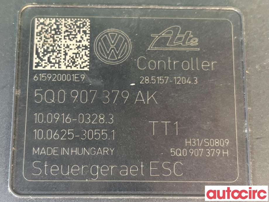 ABS sentral til VW e-Golf 2014-2017 (Fase 1)  (VOLKSWAGEN|5Q0614517AL|100916-03283)