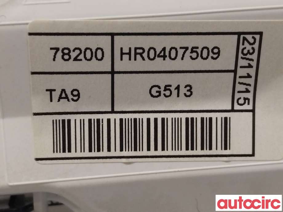 Instrumentpanel til Honda Civic 2012-2015 (Type IX, Fase 1)  (HONDA|78200-TA9-G51|78200-TA9-G513)
