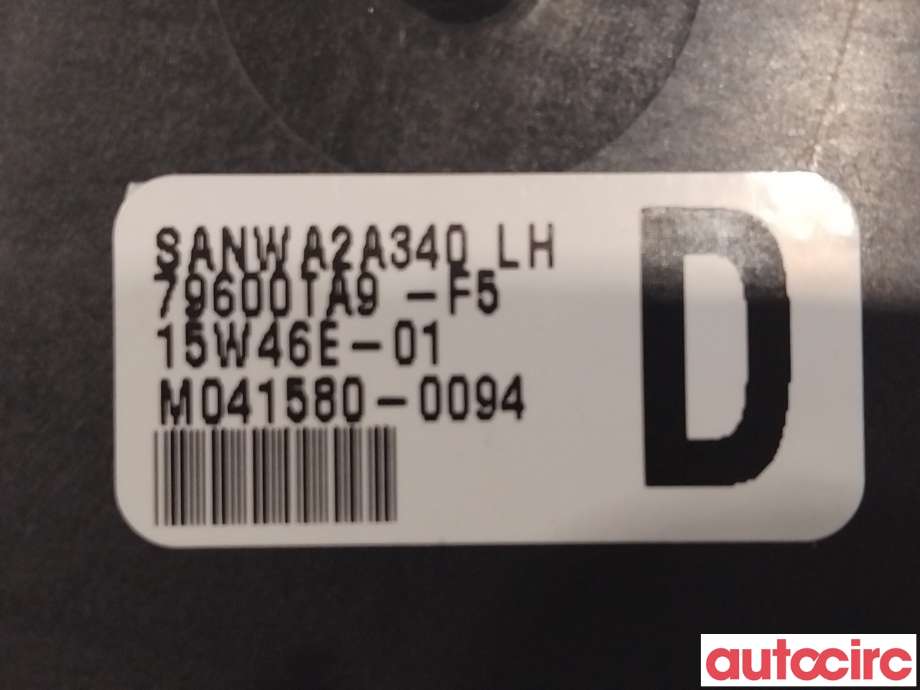 Varmeapparat betjening til Honda Civic 2012-2015 (Type IX, Fase 1)  (HONDA|79604-TA9-F52ZB|79600-TA9-F5)