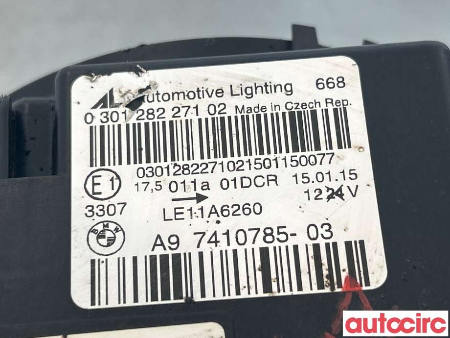 Frontlykt høyre halogen til BMW 4-Serie 2013-2020 (F32/F33/F36) (F32/F33/F36) (BMW|63117377844|7410785-03)