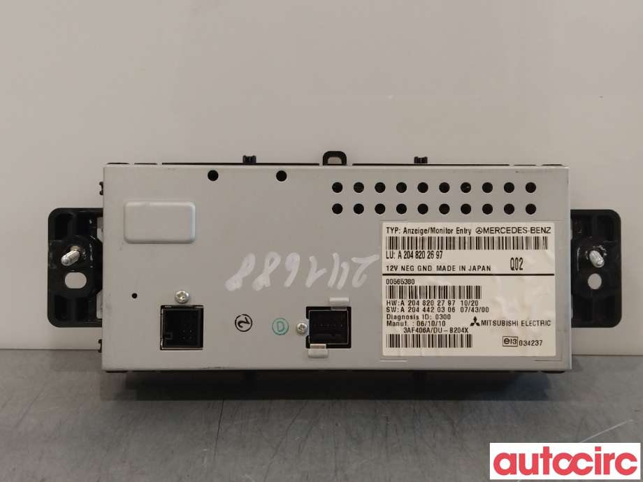 Instrument kjørecomputer til Mercedes GLK 2008-2015 (X204) (X204) (MERCEDES|A2048202697)