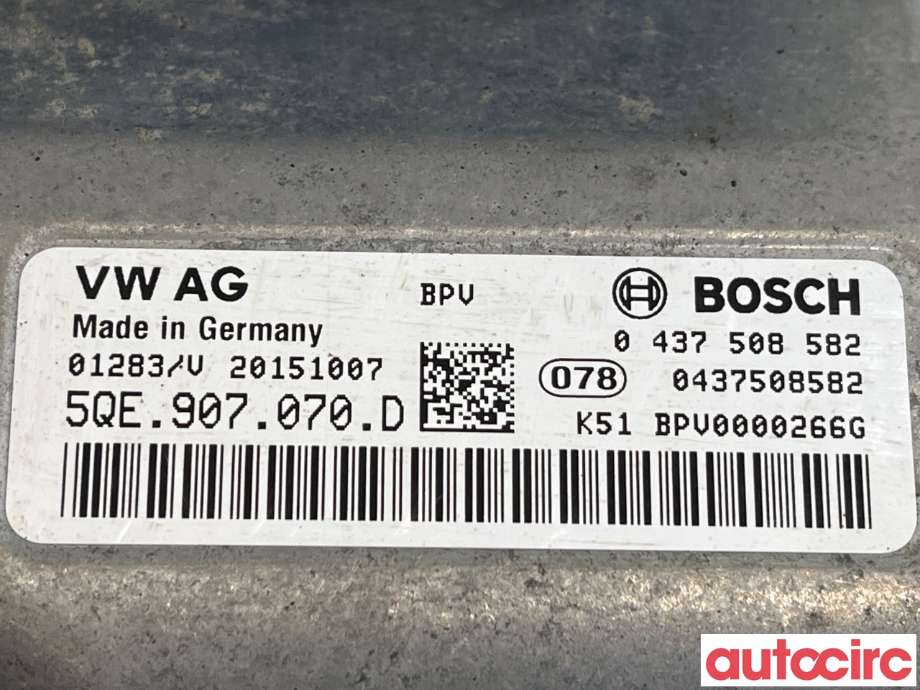 Inverter elbil til VW e-Golf 2014-2017 (Fase 1)  (VOLKSWAGEN|5QE907070H|0437508582|5QE907070D)