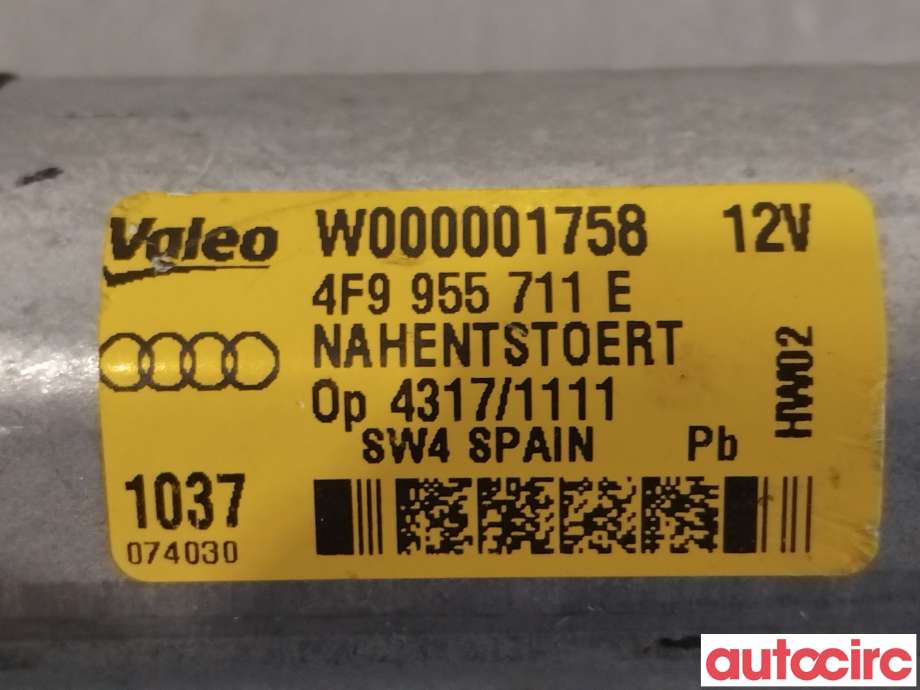 Viskermotor bakrute til Audi A4, Allroad 2009-2016 (Type I) (B8) (B8) (AUDI|4F9955711E|4F9955711C)